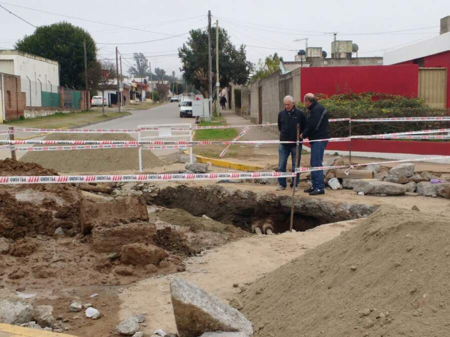 CAÑO ROTO MASSINI BUPPO - Habrá corte del servicio de agua nuevamente