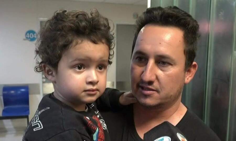 esteban accidente - Dieron de alta al niño que se salvó en un accidente