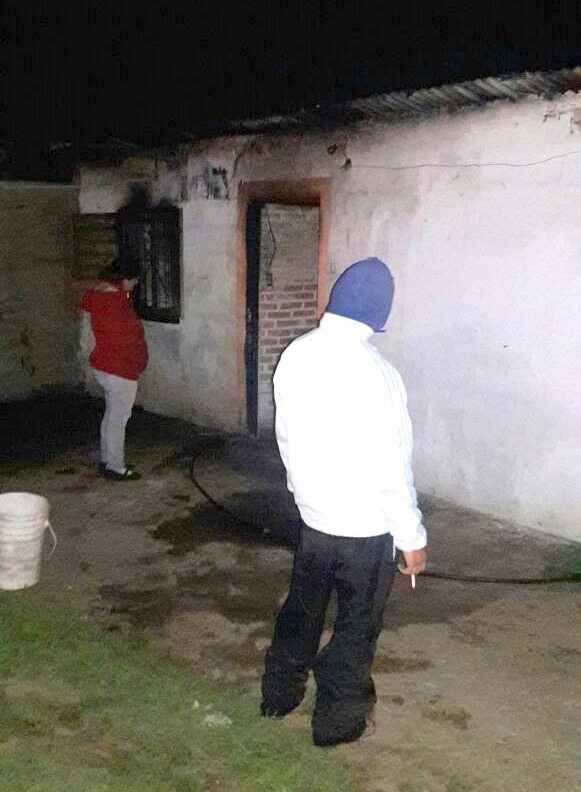 incendio LC - Se incendió una vivienda en barrio Parque San Juan