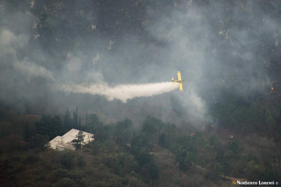 incendio valle alegre avion hidrante NL - #INCENDIOS: Continúa activo el foco de Valle Buena Esperanza