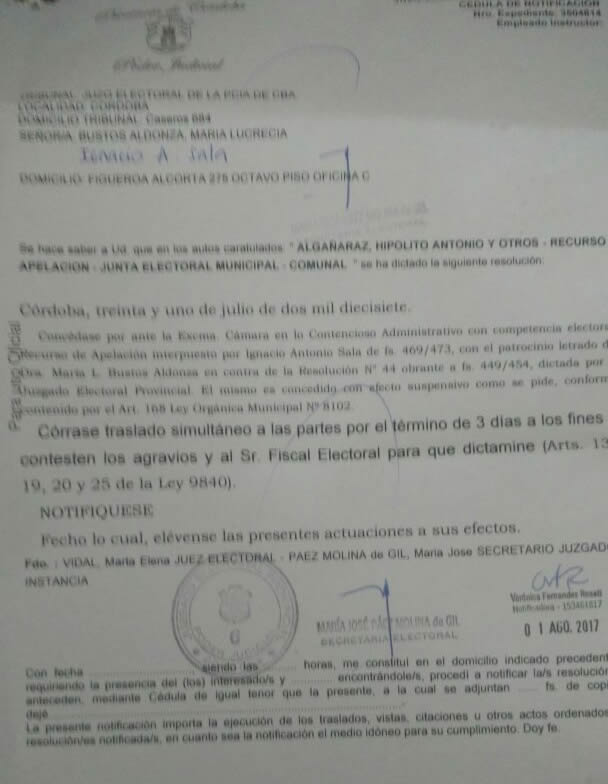EL juzgado electoral suspendió el inicio del proceso de revocatoria en la localidad de la Paisanita. la paisanita fallo - EL juzgado electoral suspendió el inicio del proceso de revocatoria en la localidad de la Paisanita.
