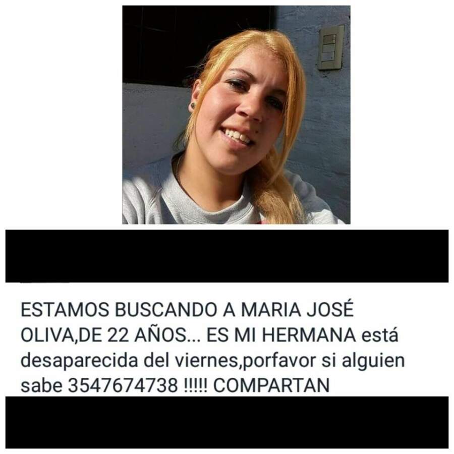 maria jose oliva - Buscan a otra mujer que falta desde el viernes de su hogar