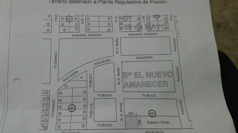 Barrio Nuevo Amanecer: Construyen reductor de gas en medio de una plaza plano reductor e1504727712837 - Barrio Nuevo Amanecer: Construyen reductor de gas en medio de una plaza
