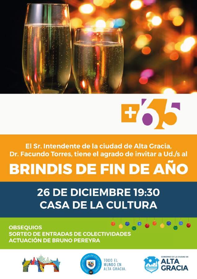 brindis 65 - Brindis de fin de año de los beneficiarios +65