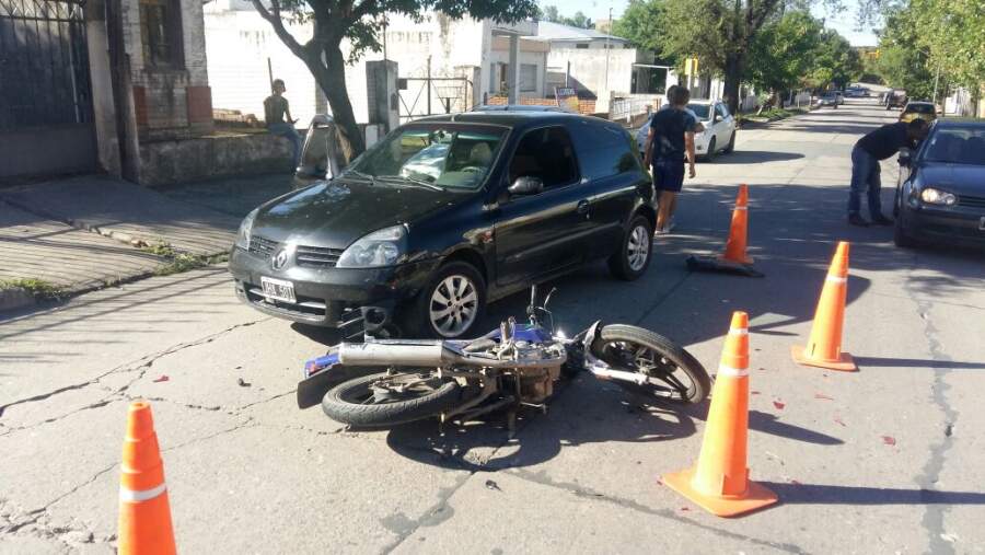 accidente franchini - Triple colisión sobre calle Franchini