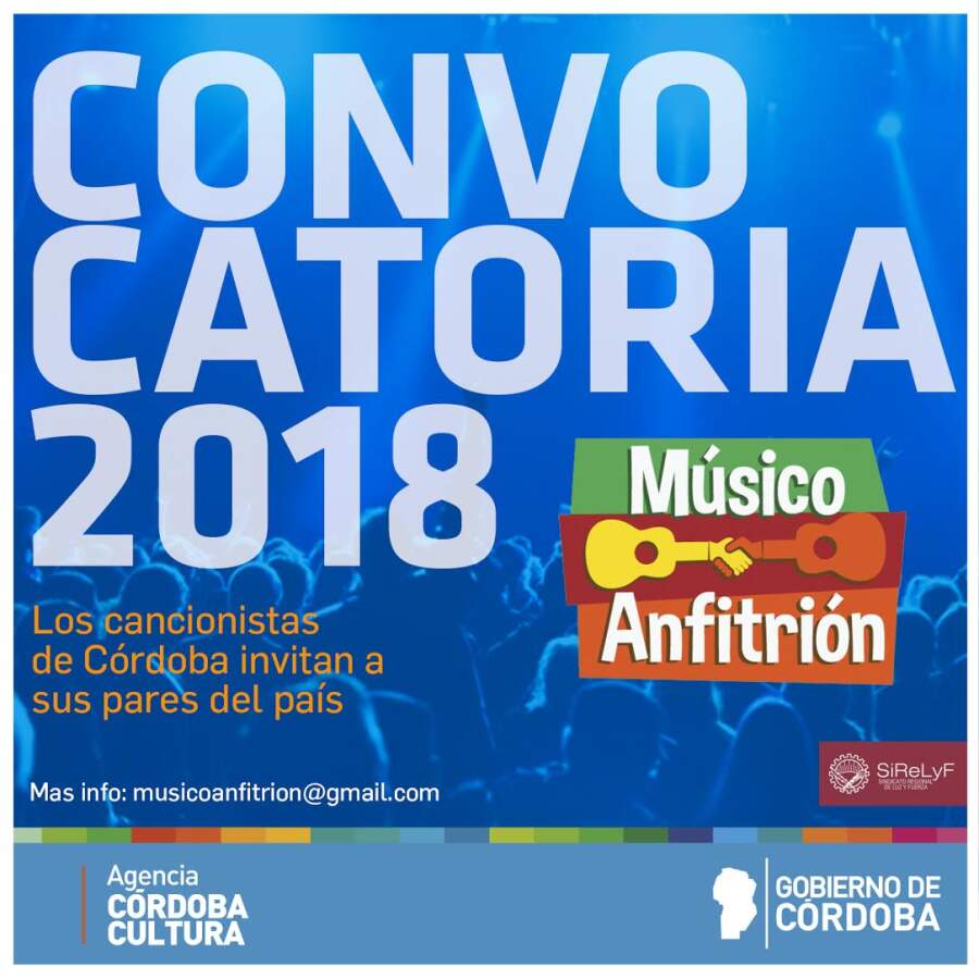 convocatoria musico anfitrion - Los cancionistas de Córdoba invitan a sus pares del país