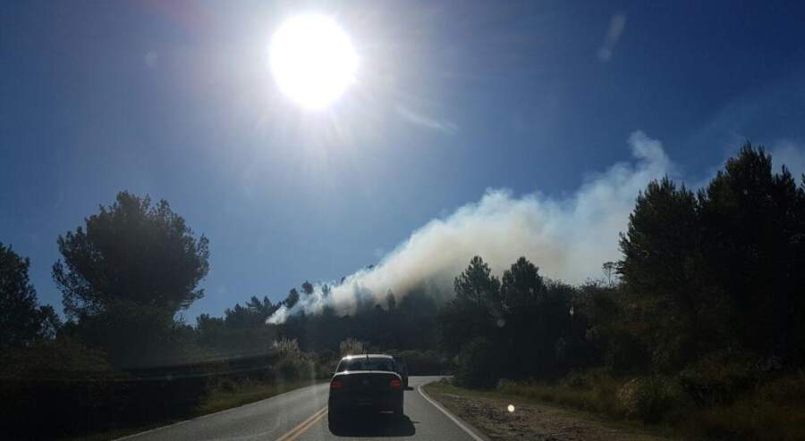 incendio bosque alegre lavoz - Cuatro cuarteles de bomberos combaten un incendio en Bosque Alegre