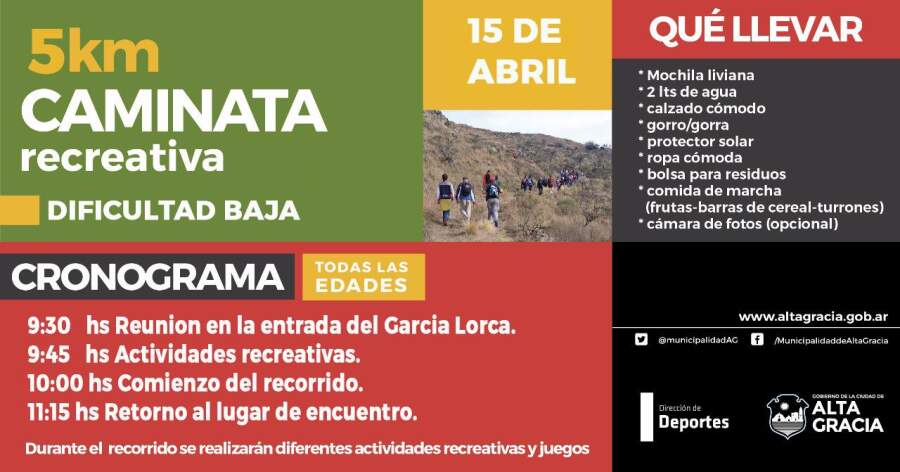 caminata - Caminata abierta para todo público