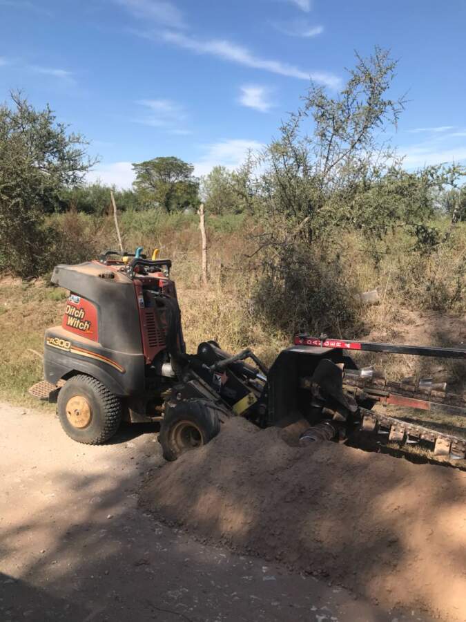obra de agua maquina villa del prado - Villa del Prado: se suspendió la inauguración de la obra de agua