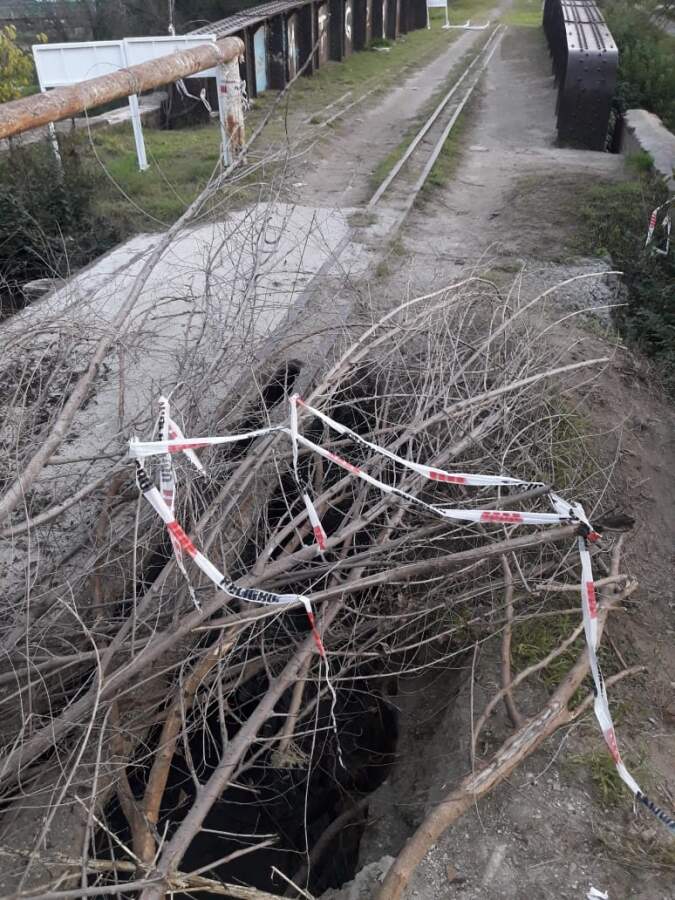 Peligro: preocupa un hueco en el Puente Negro hueco puente negro - Peligro: preocupa un hueco en el Puente Negro