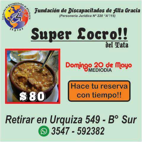 locro fudiag - Se viene el locro a beneficio de FUDIAG