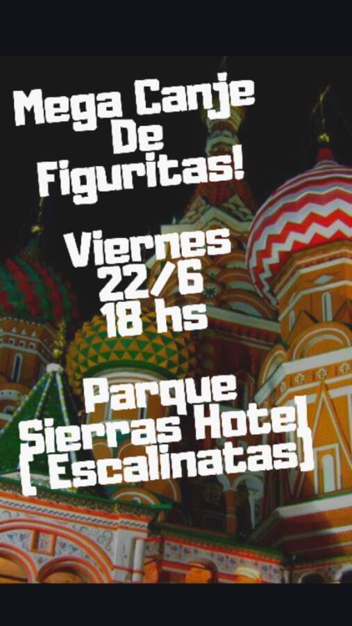 canje figuritas - #MundialRusia: Canje de figus en el Sierras Hotel