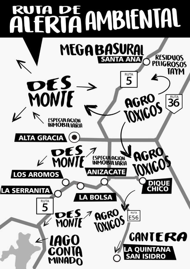 volanteada ambiente - Ambiente en peligro: este martes se realizará una volanteada en la ruta 5