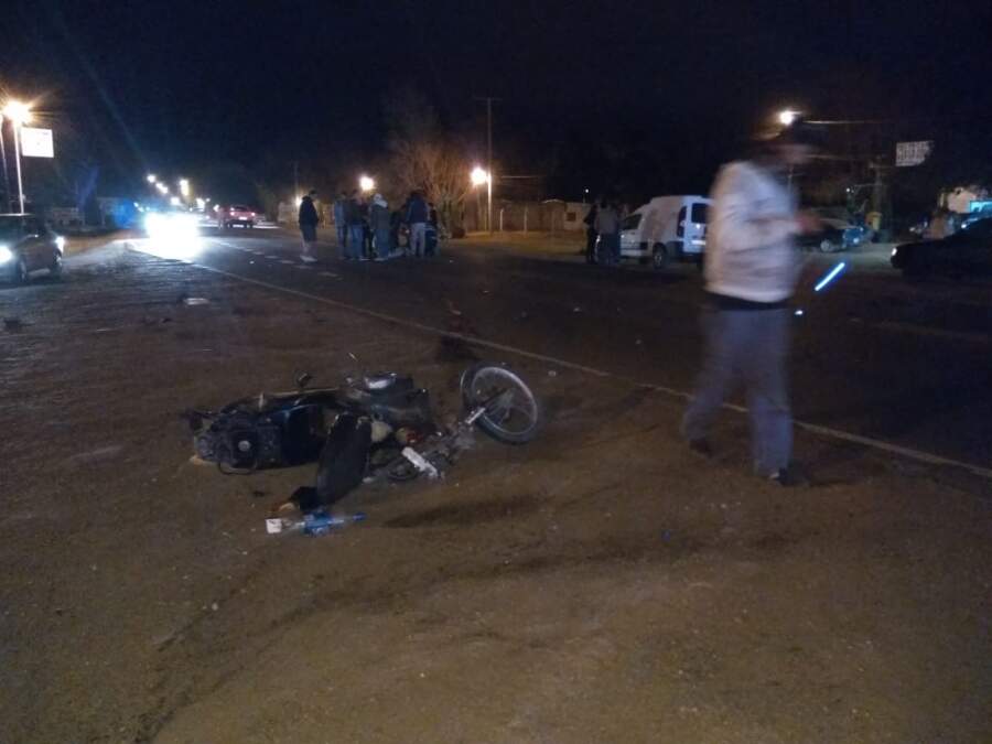 Un motociclista herido tras colisión en Ruta 5 accidente moto ruta 5 - Un motociclista herido tras colisión en Ruta 5