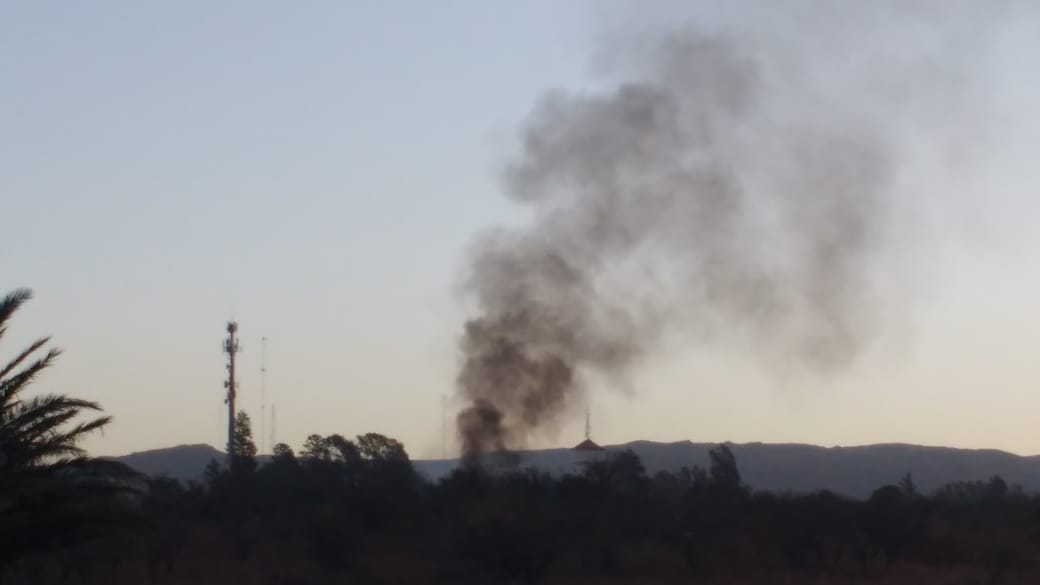 Se produjo un incendio en Valle de Anisacate incendio potrero loyola - Se produjo un incendio en Valle de Anisacate