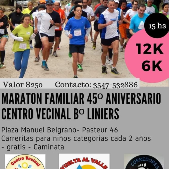 maraton liniers - Maratón aniversario del Centro Vecinal de barrio Liniers