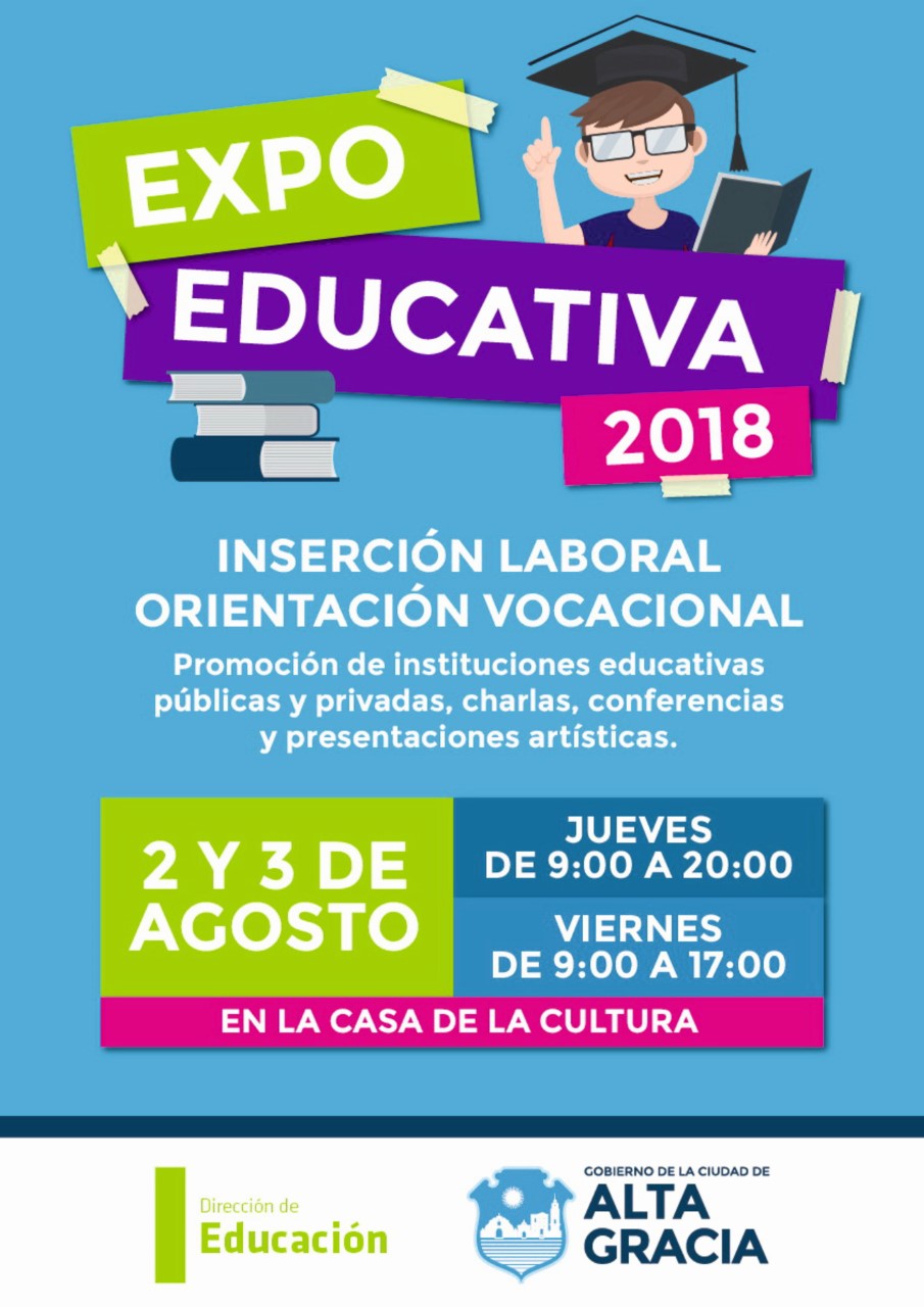 EXPO EDUCATIVA 2018 - Comienza hoy la 2º Expo Educativa Alta Gracia 2018