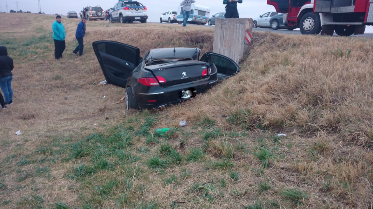 accidente despeñaderos ruta 36 E - Dos niñas y su mamá con fracturas tras accidentarse en Ruta 36