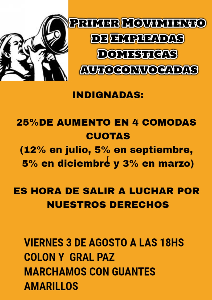 Empleadas domésticas marcharán hoy en Córdoba por un 40% de aumento empleadas domesticas - Empleadas domésticas marcharán hoy en Córdoba por un 40% de aumento