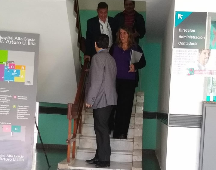 dra garay - La nueva directora del Hospital Illia recorre las instalaciones