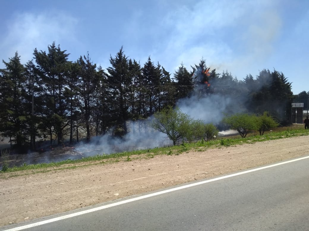 incendio falda del cañete 1 - Se produjo un incendio en Falda del Cañete