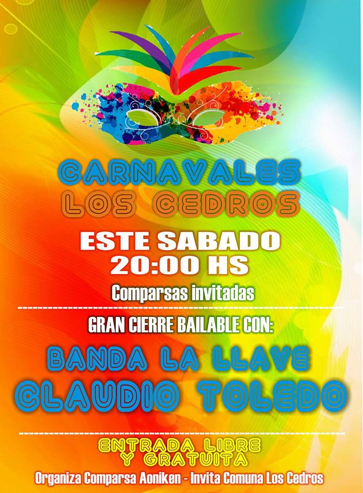 Se vienen los Carnavales en Los Cedros carnavales los cedros - Se vienen los Carnavales en Los Cedros