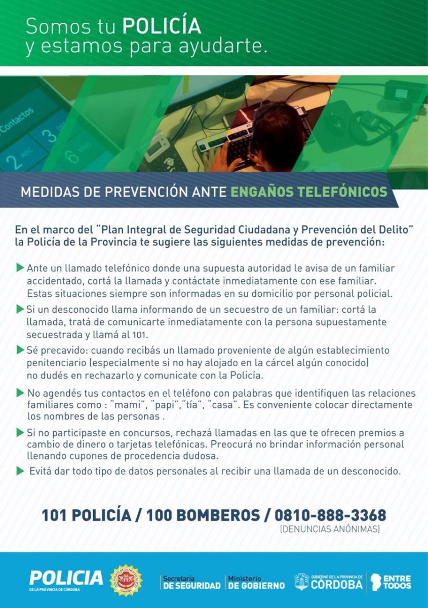 Actividades que no frenan: estafas telefónicas prevencion estafas telefonicas - Actividades que no frenan: estafas telefónicas