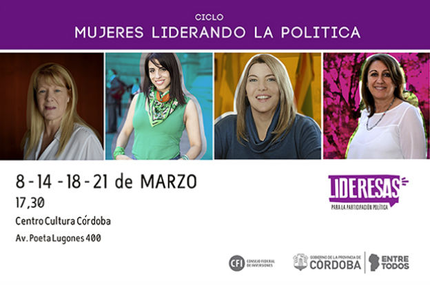 Llega el ciclo “Mujeres liderando la política” CHARLAS MAGISTRALES 624x414 1 - Llega el ciclo “Mujeres liderando la política”