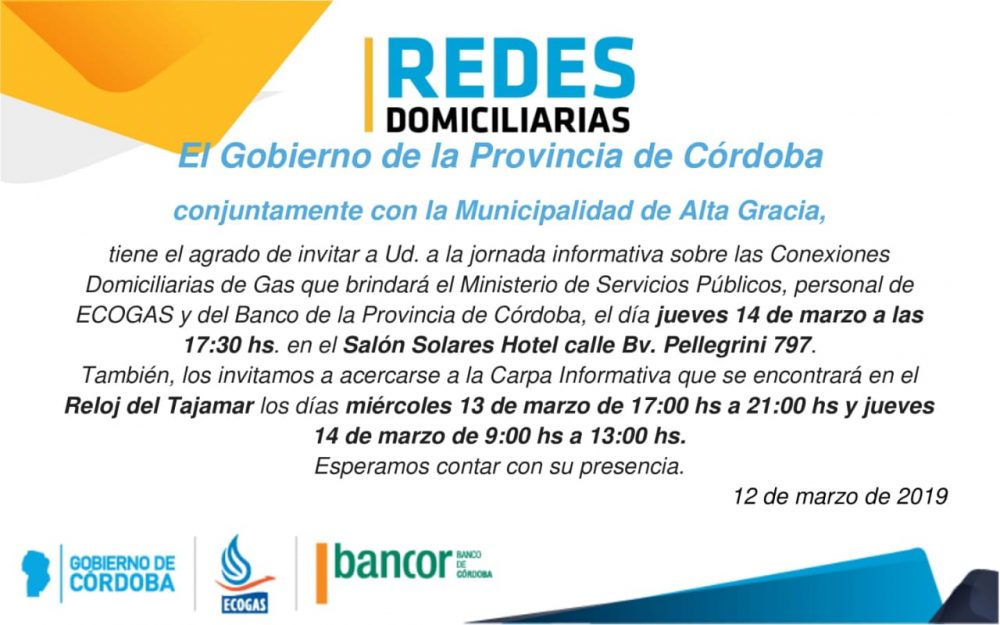 charla gas natural - Charla informativa sobre conexiones domiciliarias de gas natural