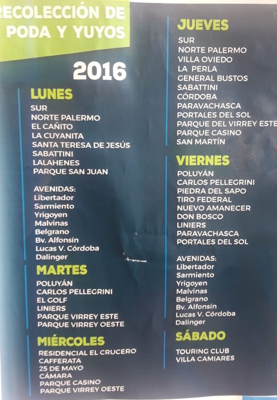 recoleccion poda E - Quejas por la no recolección de podas