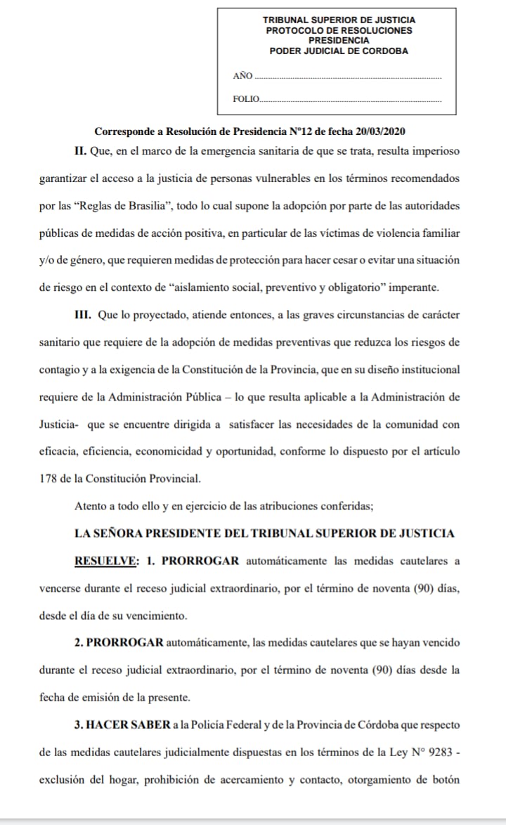 Se prorrogan medidas cautelares tribunal superior1 - Se prorrogan medidas cautelares