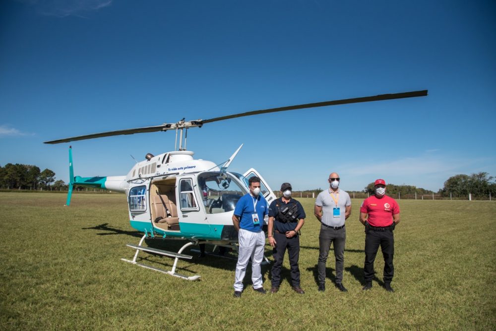 Empresa de emergencias pone a disposición un helicóptero helicoptero vittal - Empresa de emergencias pone a disposición un helicóptero