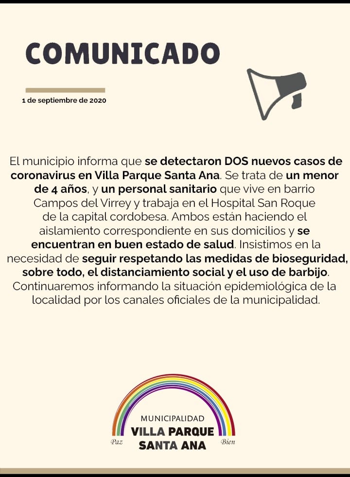 #Covid: ocho nuevos casos en el Departamento Santa María covid santa ana - #Covid: ocho nuevos casos en el Departamento Santa María